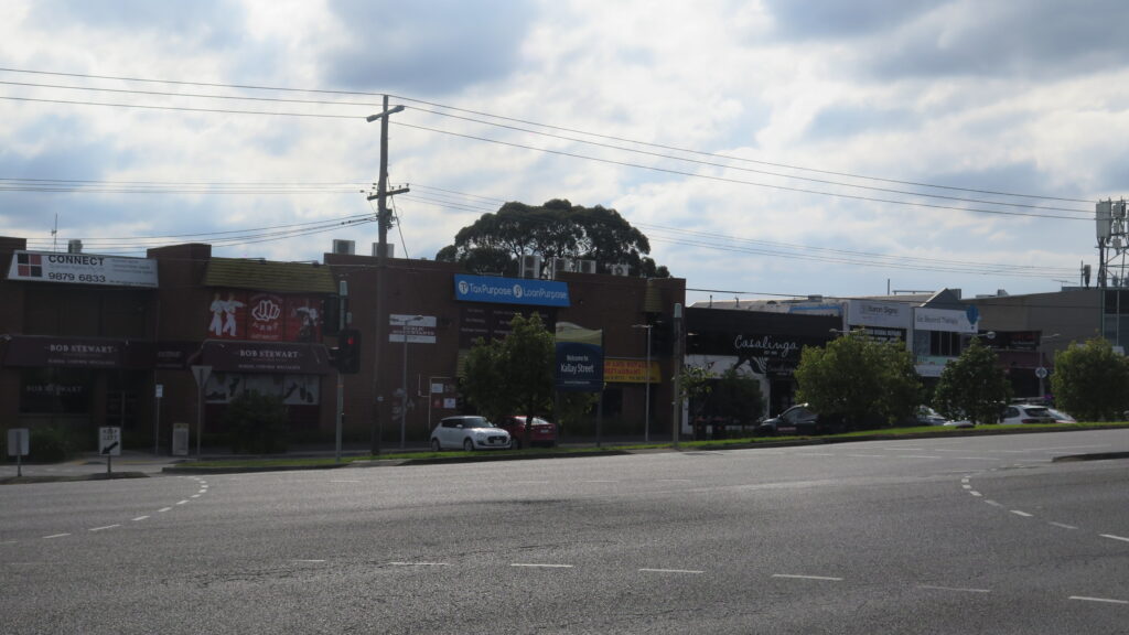 Businesses along Kallay Street Shopping Centre in Croydon