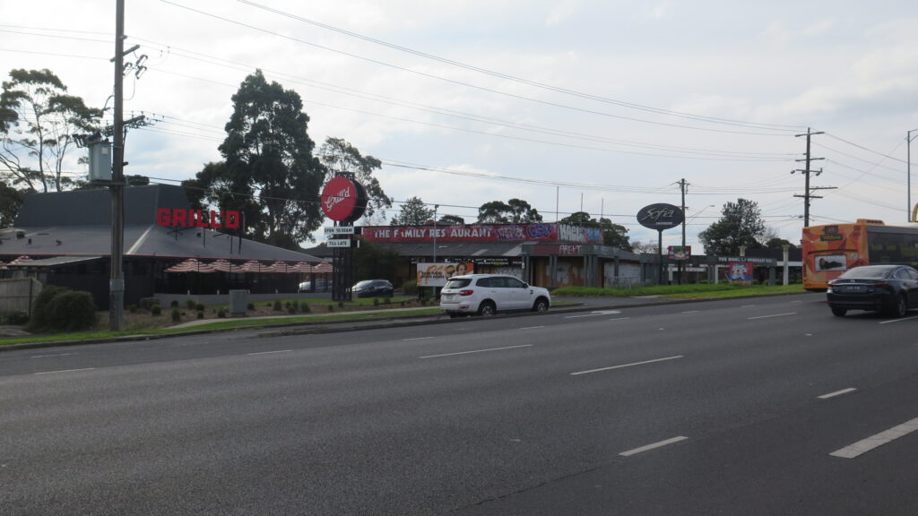 Businesses along Kent Avenue Shopping Centre in Croydon