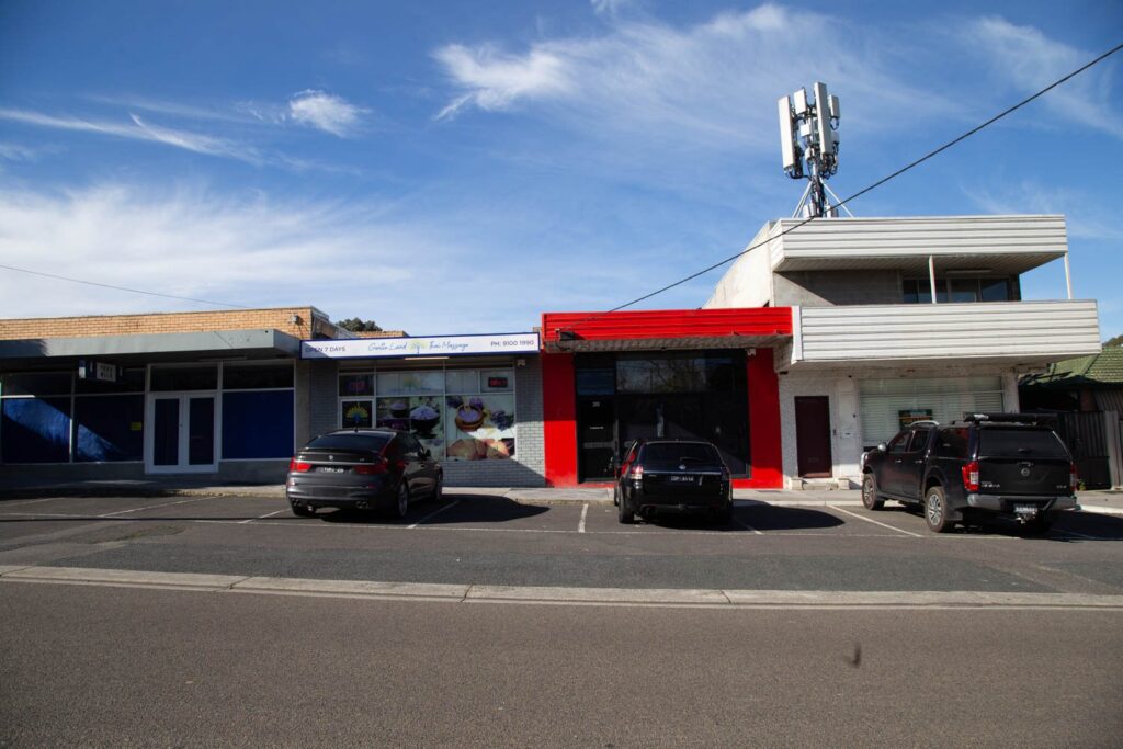 Shopfronts at Great Ryrie Ringwood Shopping Centre