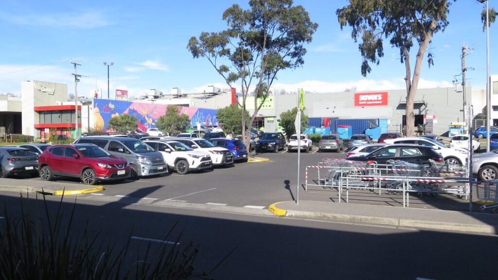 Ringwood Square Shopping Centre and its car park in Ringwood